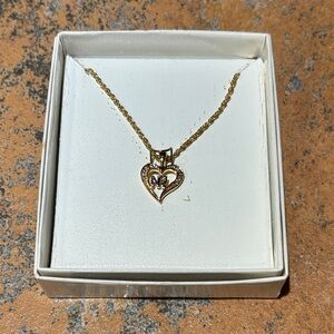 NINA Ricci Gold Heart Pendant Necklace